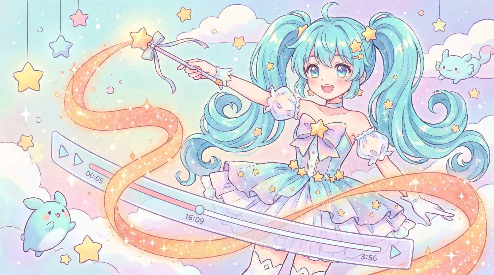 香蕉视频 动漫封面：VTuber 动漫剪辑｜香蕉视频教你做治愈系短动漫